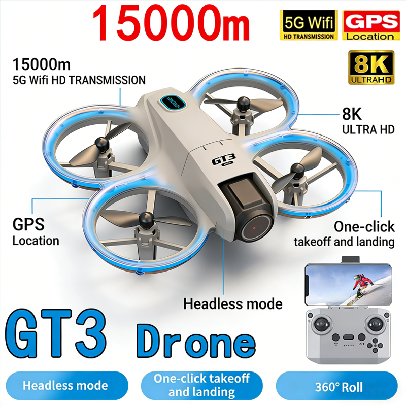 New GT3 MAX Drone 8K HD Aerial - огляд і ціна Kids Toys Helicopter
