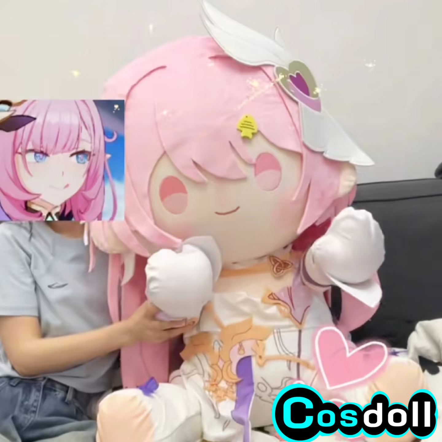 80cm Honkai Impact 3 Elysia St - огляд і ціна Soft Plush Doll