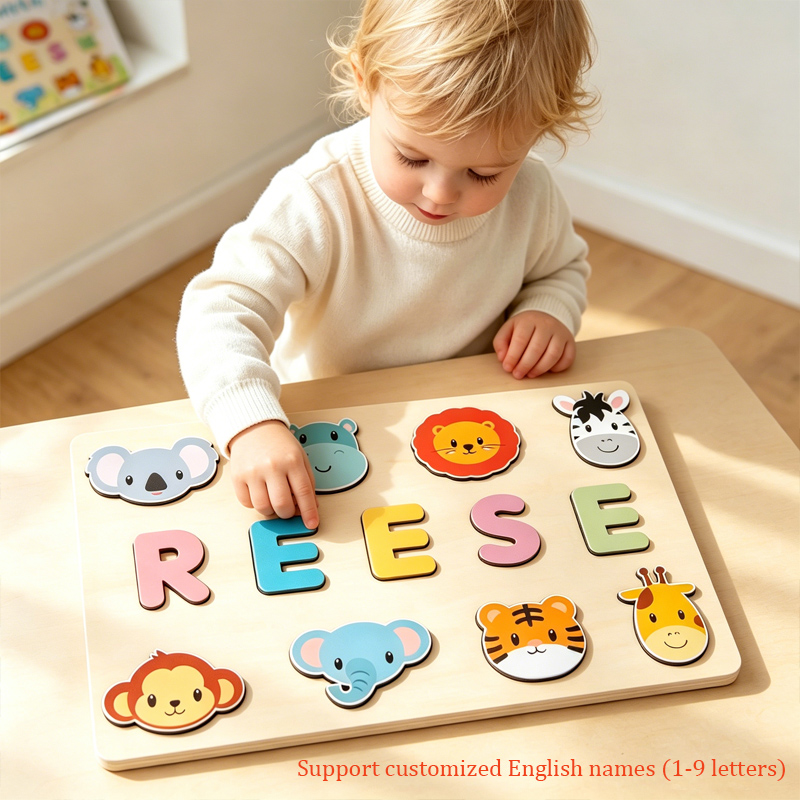 Montessori Personalised Wooden - огляд і ціна Kids Toys Names