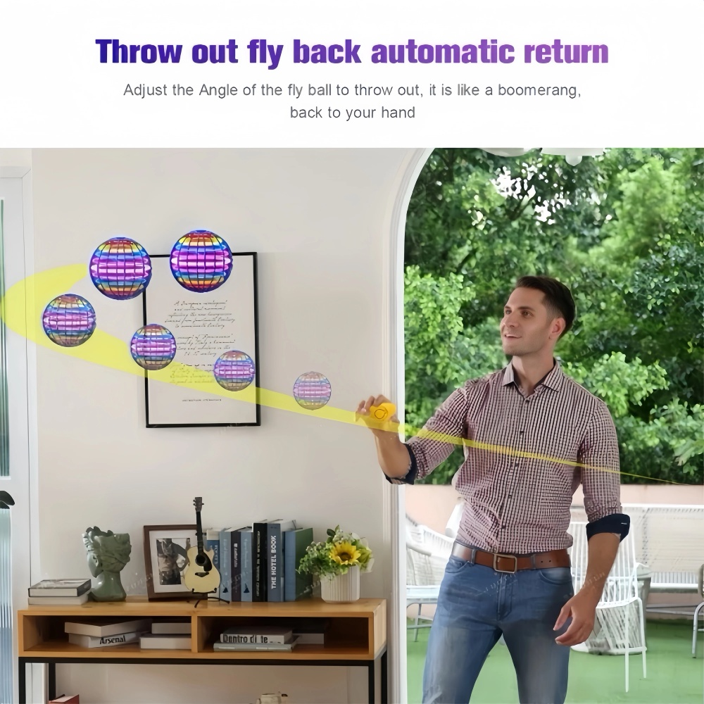 Flying Orb Boomerang Ball LED  - огляд і ціна Kids Toys Helicopter