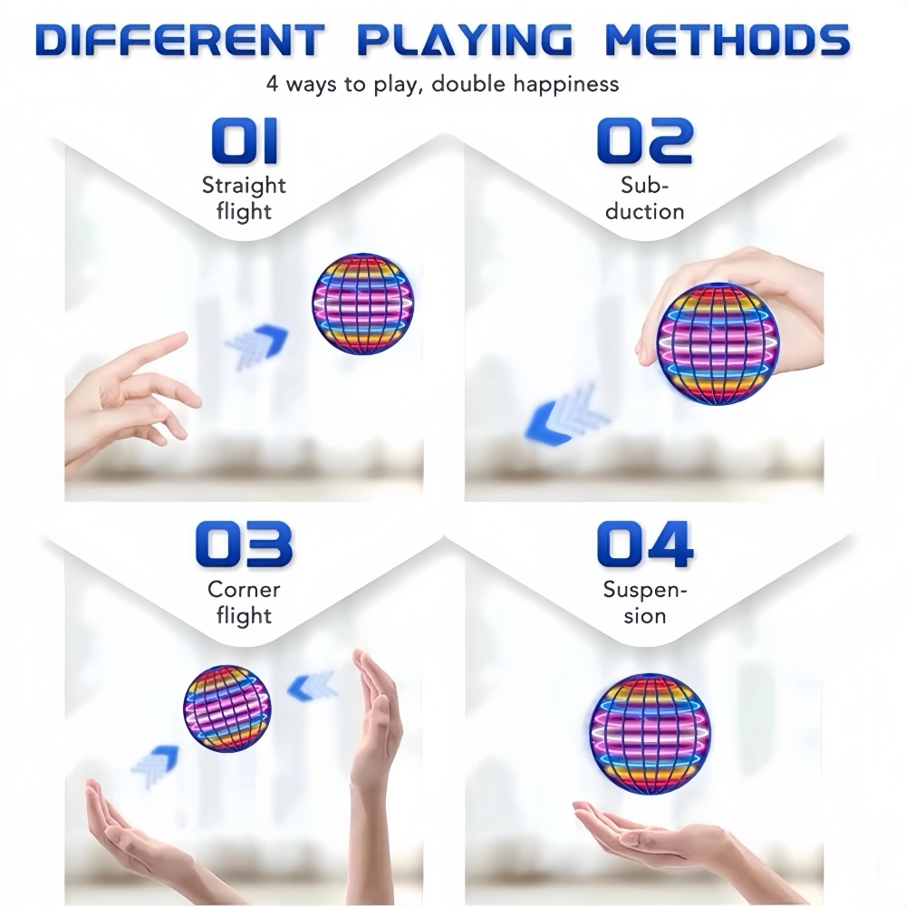 Flying Orb Boomerang Ball LED  - огляд і ціна Kids Toys Helicopter