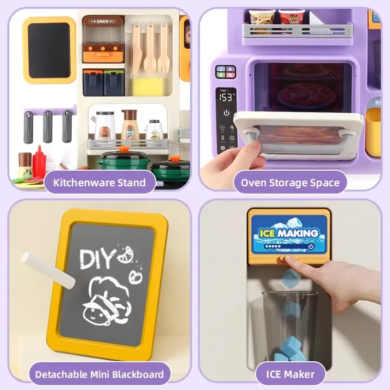90cm Large Pretend Play Kitche - огляд і ціна Kids Toys Kitchen