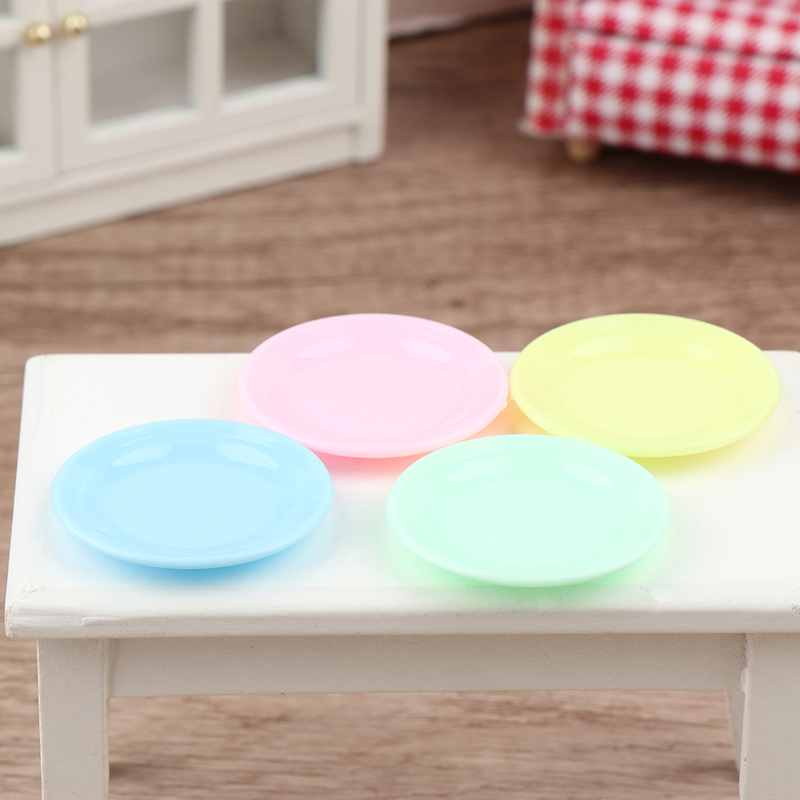 5Pcs Dollhouse Mini Food Plate - огляд і ціна Kids Toys Kitchen