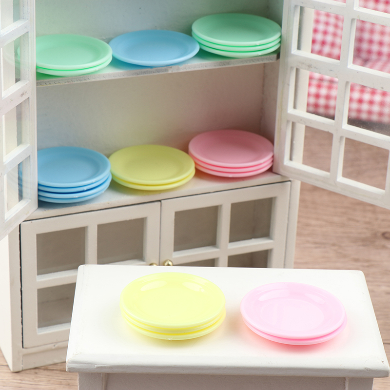 5Pcs Dollhouse Mini Food Plate - огляд і ціна Kids Toys Kitchen
