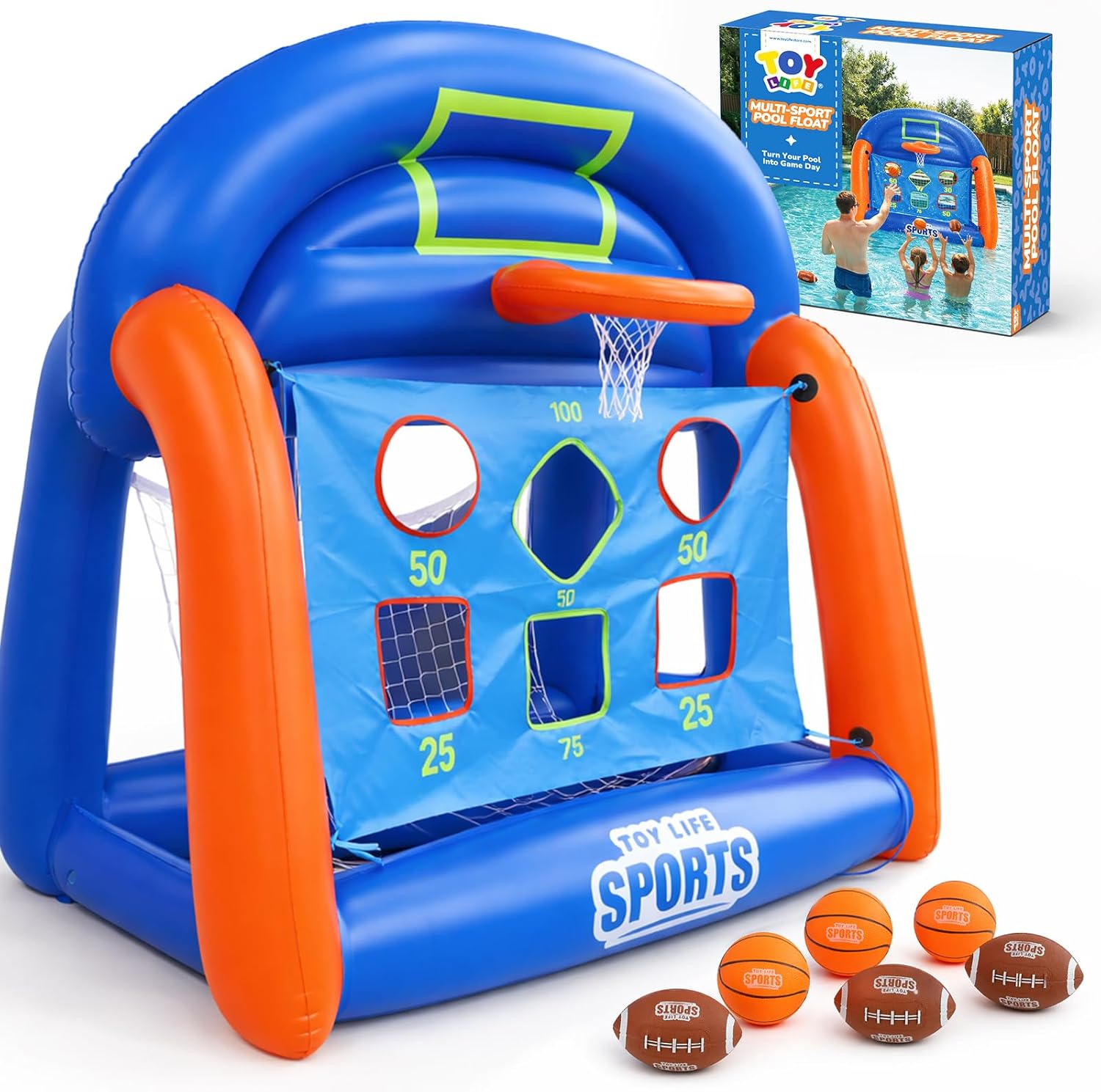 Multi-Sport Pool Games Inflata - огляд і ціна Kids Toys Play
