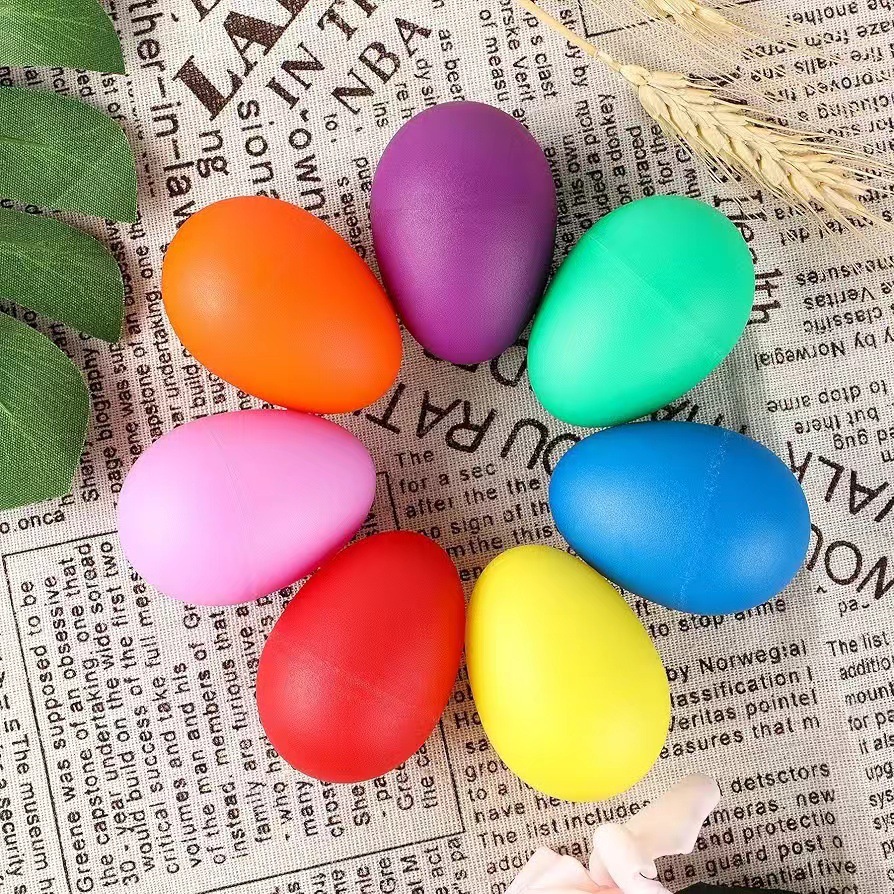 2Pcs Plastic Egg Shakers Percu - огляд і ціна Kids Toys Easter
