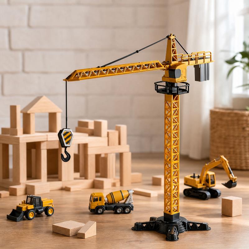 Tower Crane Toy Simulated Cons - огляд і ціна Kids Toys Play
