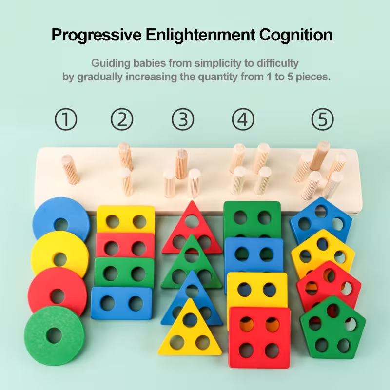 Montessori Wooden Games Baby T - огляд і ціна Kids Toys 2 Year Old