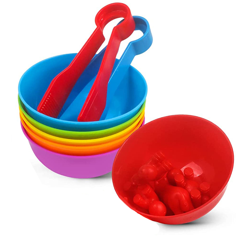 6 Plastic Bowls with 2 Tweezer - огляд і ціна Kids Toys 2 Year Old