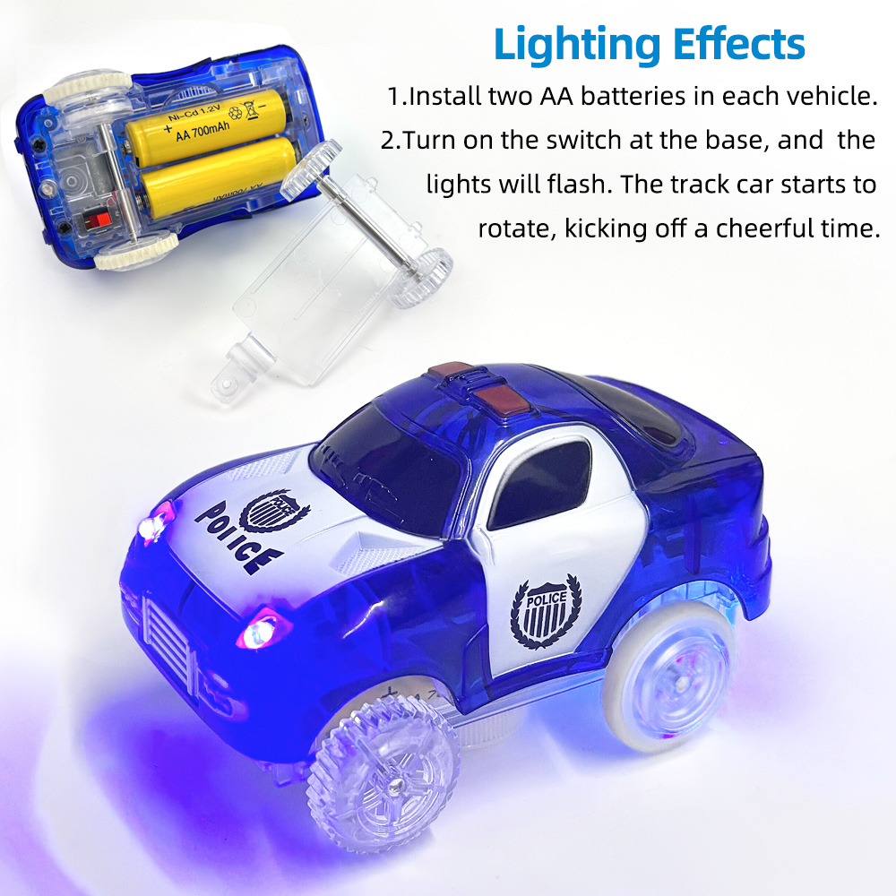 Magic Glowing Race Cars, Polic - огляд і ціна Kids Toys Jeep