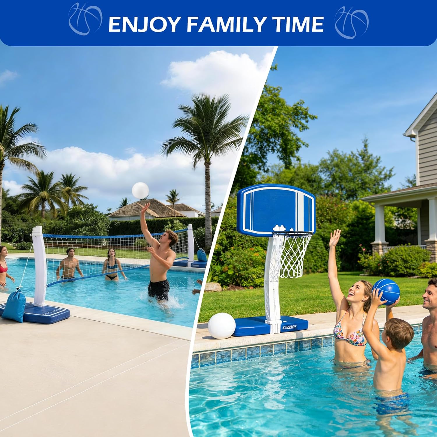 Above Ground Pool Basketball H - огляд і ціна Kids' Toys