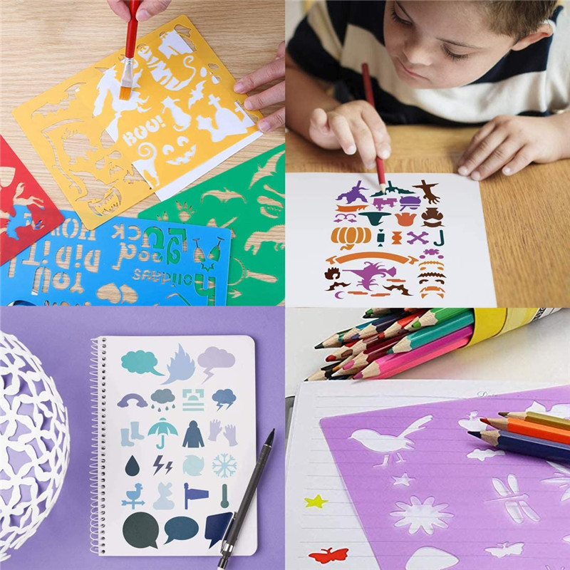 5/20pcs Drawing Stencils Set f - огляд і ціна Kids Toys Under 300