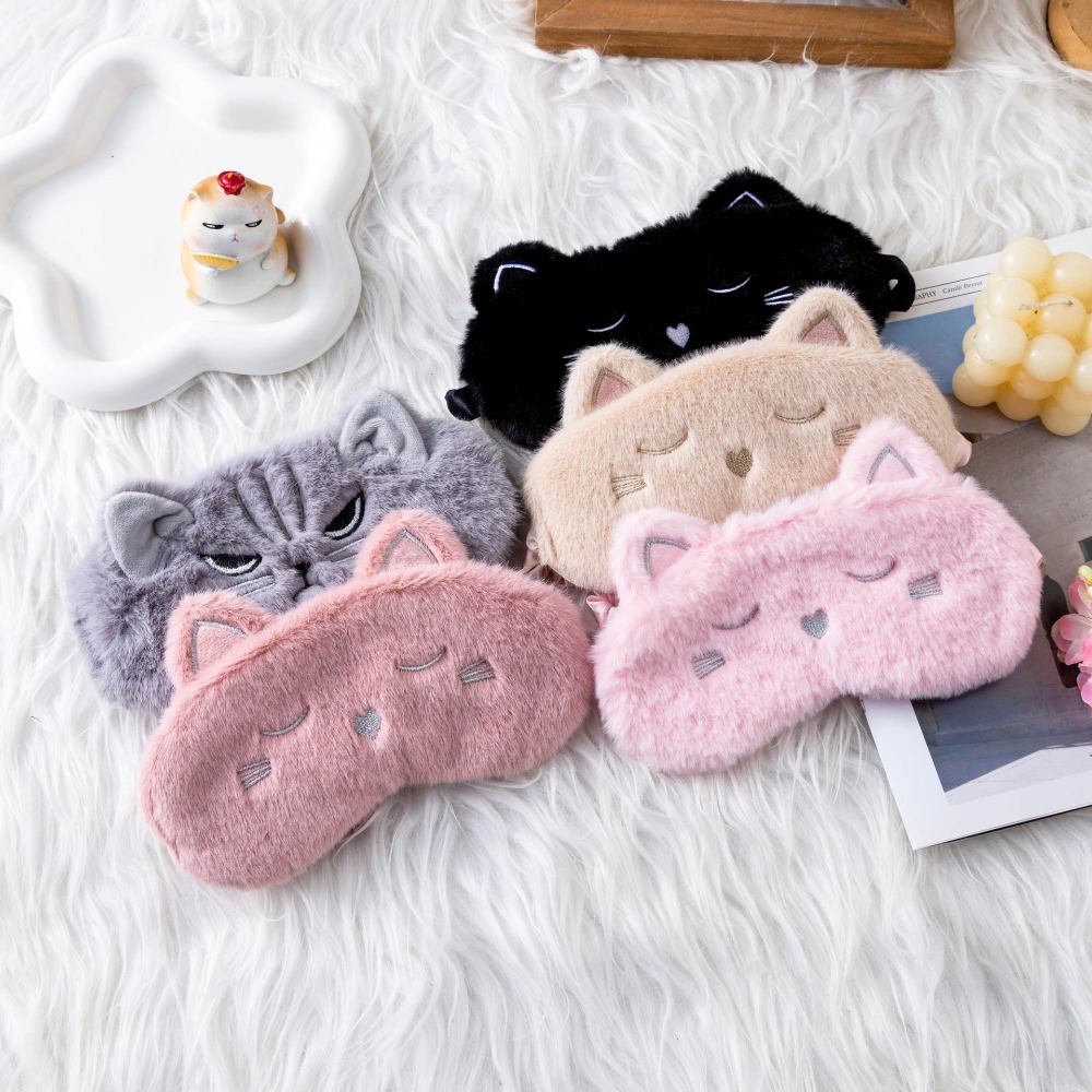 Ins Cute Cat Plush Sleep Mask  - огляд і ціна Soft Plush Doll