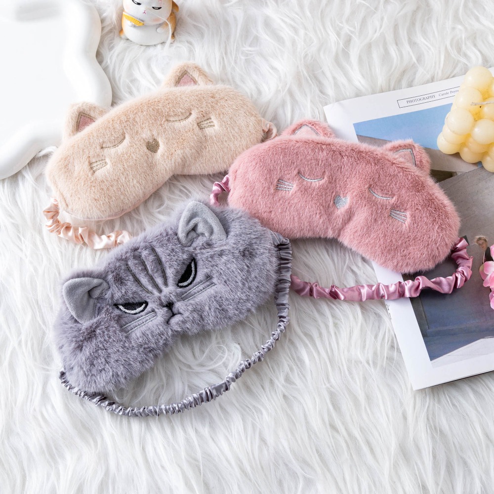 Ins Cute Cat Plush Sleep Mask  - огляд і ціна Soft Plush Doll