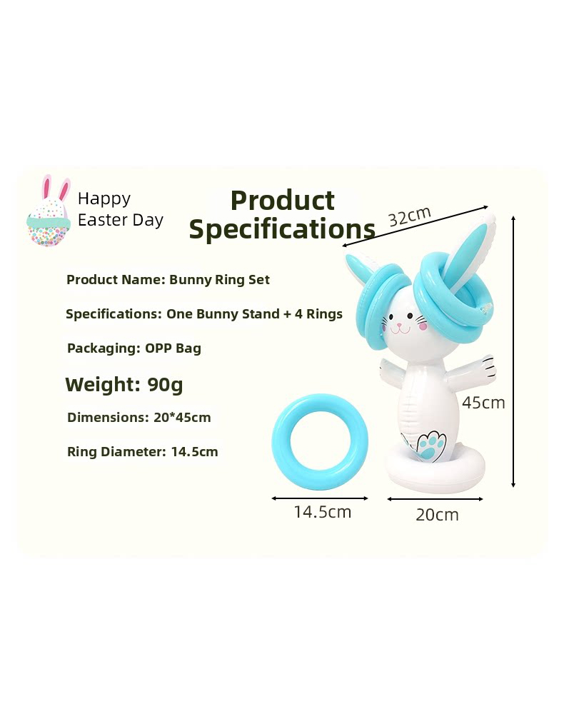 Easter Inflatable Bunny Ring T - огляд і ціна Kids Toys Easter