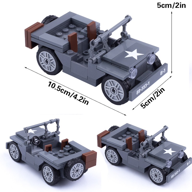 MOC WW2 Military US Figures Wi - огляд і ціна Kids Toys Jeep