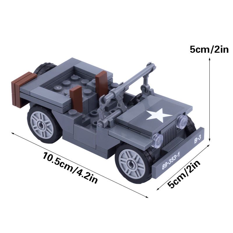MOC WW2 Military US Figures Wi - огляд і ціна Kids Toys Jeep