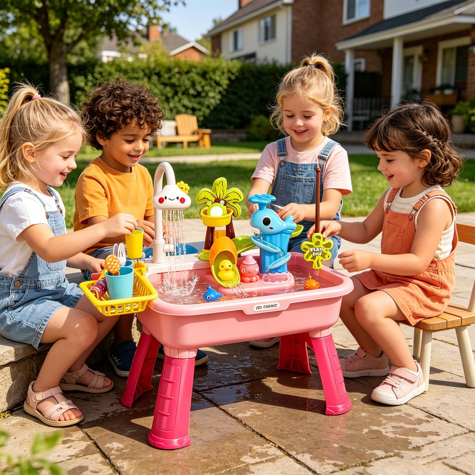 Kids Electric Play Sink with R - огляд і ціна Kids Toys Kitchen