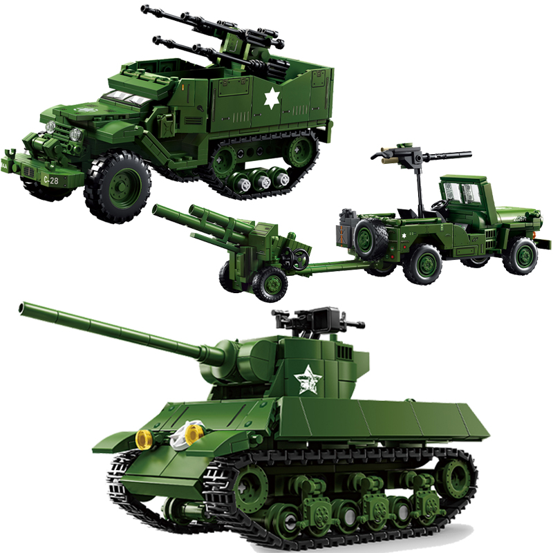 US Military Tank Series Buildi - огляд і ціна Kids Toys Jeep