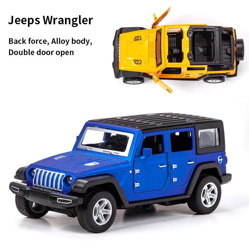 1:36 Alloy JEEPS Wrangler Car  - огляд і ціна Kids Toys Jeep