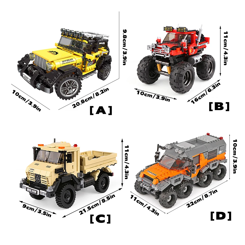 DIY Car Truck Building Block S - огляд і ціна Kids Toys Jeep