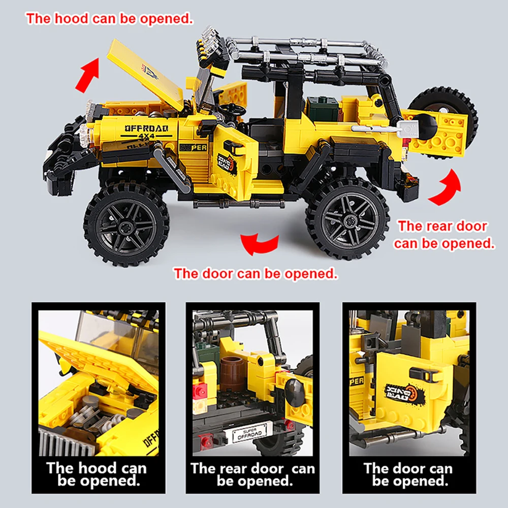 DIY Car Truck Building Block S - огляд і ціна Kids Toys Jeep